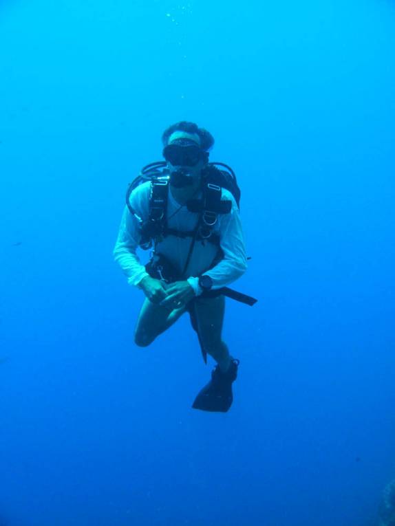 Mergulhando em Karpata, no norte de Bonaire